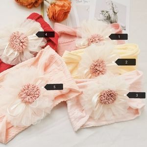 Baby Knit Soft Lace Flower Headband